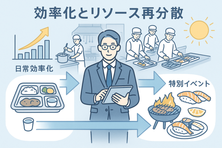 効率化は質を下げることではない ～リソースの再分散で実現する真の給食改革～