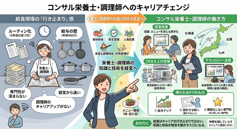 『福祉、医療給食はキャリアの行き止まり』を覆す