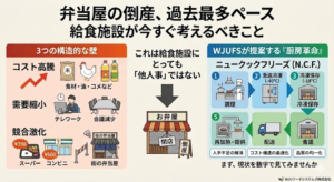 弁当屋の倒産が過去最多ペース